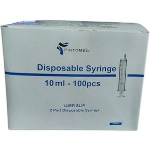 Wegwerpspuiten - Transparant - 10 ML - Steriele Verpakking - 100 Stuks