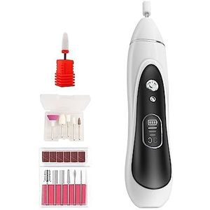 Elektrische nagelvijl, Draadloze 15000 RPM nagelmachine Oplaadbare manicuremachine Draadloze elektrische nagelboormachine Nagelvijl for alle gel voor zowel natuurlijke als kunstnagels
