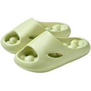 Non-slip Bathroom Slippers,Soft Slippers,Indoor and Outdoor Platform Pool Slippers Shower Slippers (Color : Green, Size : 40/41)