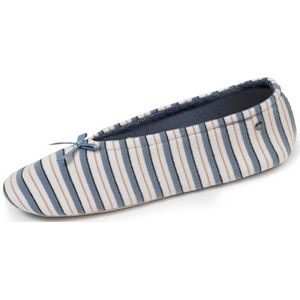 Isotoner - Pantoffels - Zeestreep - Ballerina's - Leren Zool - Dames