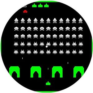 Slipmats Slipmat vilt voor elke 12"" LP DJ vinyl draaitafel platenspeler aangepaste afbeelding - Space Invaders 1