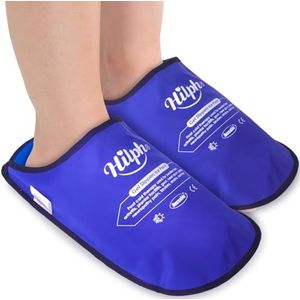 Hilph® Ice Pack Slippers voor warme en koude therapie voor gezwollen en pijnlijke voeten, gelkoelslippers voor neuropathie, chemotherapie, voetpijnbestrijding, gezwollen voeten remedie
