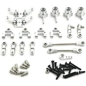 Geschikt for WLtoys 1/28 284161 284010 284131 K989 RC Auto Metalen Upgrade Kit(Silver)