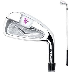 #7 Golfclub Iron Heren Dames Beginner Golf Practice, RVS Head, Competition Golf Club met Carbon/Steel Rod (met stalen staaf (vrouwen))