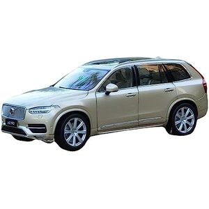 Schaal afgewerkte modelauto 1/18 Voor Volvo XC90 SUV Schaal Legering Diecast Off-road Auto Model Voertuigen Hoge Simulatie Verzamelen Miniatuurreplica-auto(Gold)