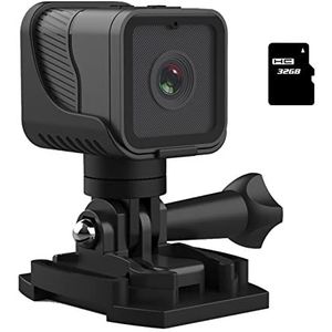 Action Camera, CS03 Full HD 1080P Camera Draagbare Onderwater Waterdichte Sport Camcorder Outdoor Video-opname Camera Met Ingebouwde Microfoon Soepele Stabilisatie(With 32GB TF Card)