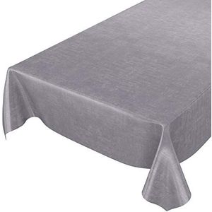 ANRO Wasdoek tafelkleed van tafelzeil, beton, grijs, effen, Urban 280 x 140 cm