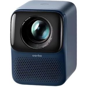 WANBO Nieuwe T2 Max Projector 1080p Full HD Android 9.0 Mini WiFi Auto Focus 450Ansi Projector Draagbare HiFi Geluid Thuis Buiten (blauw)