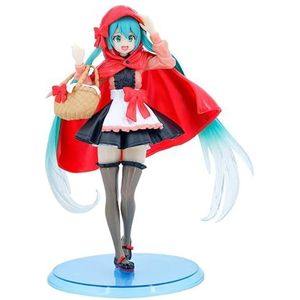 ENFILY Anime Hatsune Miku figuur roodkapje stijl figuur decoratie verzamelstukken karakter model pvc figuur speelgoed kinderen poppen kantoor ornamenten 19 cm