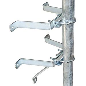 PremiumX muurhouder 10 cm staal SAT-wandafstandhouder voor mast tot Ø 60 mm houder voor satellietschaal
