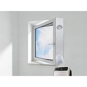 HOOMEE VP Universele Raamafdichtingskit voor Mobiele Airconditioners, Wasdrogers, Afzuigluchtdroger, Airconditioning Raamafdichting voor elke AC, Geschikt voor 400 cm Diepe Negge Openslaande Ramen