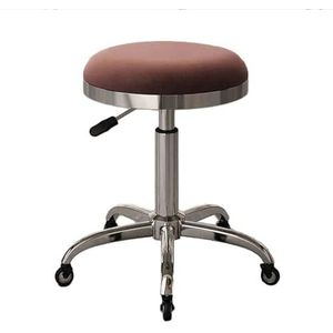 Zadelkruk Stoel Rolkruk Werkstoel, 360° Draaibare Rolstoel 5 Wielen Salonkantoor Verstelbaar, For Salon, Spa, Schoonheidsmassage, Tandartskliniek, Thuiskantoor(Color 1)
