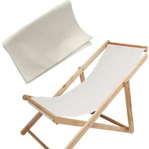 Vervangende stoelstroppen, vervangende stoffen voor slingerstoel, 114 x 43 cm opvouwbare terrasstoel vervangende stof, draagbare terrastoel, vervanging voor ligstoel, zwembad, zonnebaden, tuinstijl 2