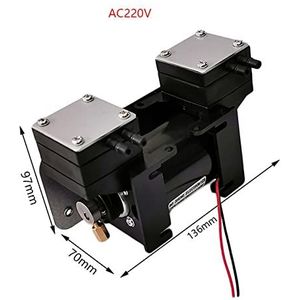 Hoge Positieve Negatieve Druk Vacuümpomp Grote Schoonheid Instrument Mute Dubbele Kop Membraanpomp Micro Luchtpomp Gemakkelijk te gebruiken voor beginners en pros (Size : AC)