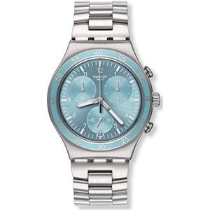 Swatch dames chronograaf kwarts horloge met roestvrij stalen armband YCS589G