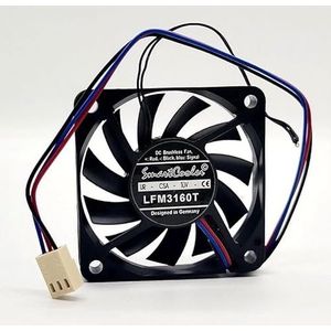 For Slim Silent Fan - 60mm High-Performance Temperature Control Fan for PC, Server, and Electronics NZNYDNL LFM3160T 12V 0.25A LMNCBVYA