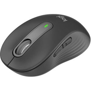 Logitech Signature M650 Draadloze Muis - Voor kleine tot middelgrote handen, 2 jaar batterijduur, stil klikken, aanpasbare knoppen, Bluetooth, meerdere apparaten, Chromebook - Grafiet (Refurbished)