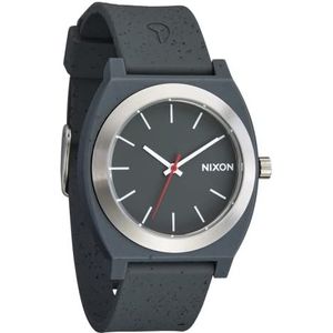 NIXON Time Teller OPP A1361-100m Waterbestendig Unisex Analoge Mode Horloge (40mm Horloge Face, 20mm PU/Rubber/Siliconen Band), Asfalt Speckle, Eén maat, Tijdteller OPP