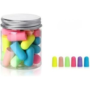 10/24Pcs Comfortabele Oordopjes Anti-Geluid Geheugen Katoen Oordopjes Slaap Ruisonderdrukking Oor Protector voor Slaap Zacht Schuim Oordopje (Gemengd 24 stuks)