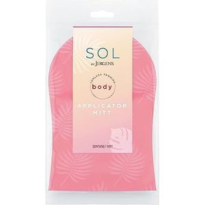 SOL by Jergens Self Tanner Applicator Mitt, Flawless, Streak-Free Blender Handschoen, Zonloos Tanning, Herbruikbaar Tanning Mitt Protects Hands