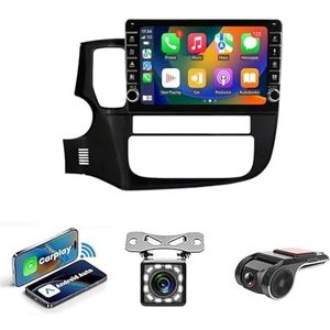 Android 14 2 DIN Autoradio Stereo 9 inch Screen voor Mitsubishi Outlander 3 2012-2018 GPS Navigatiesysteem FM AM RDS DAB+ Radio Carplay Android Auto Qualcomm BT 5.0 Dolby DTS(NF-7 8Core 8+256G)
