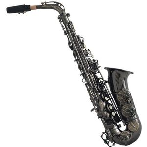 saxofoon kit Zwart Vernikkelde Altsaxofoon Vernikkelingsproces Voor E-vlakke Altsaxofoon