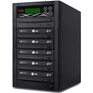 BestDuplicator, Bd-Lg-10T, 24-voudige DVD-duplicator met ingebouwde LG-brander 5 Target zwart