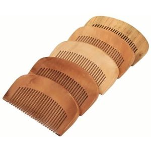 1 stuk natuurlijke perzik houten kam dicht tanden antistatische hoofd massage baard haarverzorging tool schoonheid accessoires kapper vrouwen kappers (maat : 1)