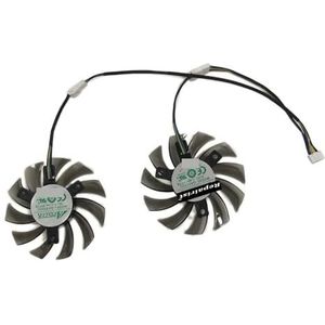 Grafische kaart koeler video VGA ventilator 2 stuks/set DIY GA81S2U voor ZOTAC GTX 660 GTX660-2GD5