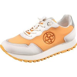 bugatti Dames Siena Sneaker, Offwhite/oranje, 41 EU