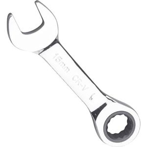 Uqezagpa Nauwkeurige Korte Handvat Ratelsleutel met Dubbele Hoofden voor Strakke Ruimte Fietsen Tuning Meubels Montage Huishouden