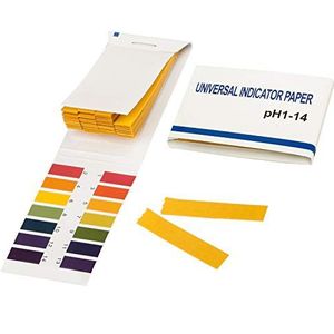 Trixes lakmuspapier met een pH-waardebereik 1-14, verpakking met 80 teststrips (papier)