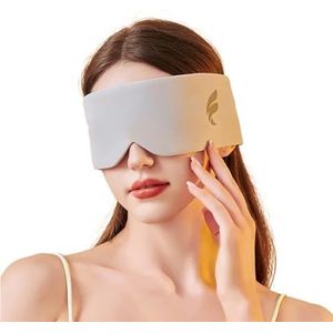 Zijden slaapmasker ooglapje blokkerende licht oogmasker oogmasker oogmasker zacht gewatteerd slaapmasker reizen slaaphulpmiddel voor slaap patch (grijs)