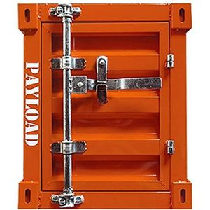KRXSOBNV, Retro nachtkastje grijs, 2-laags nachtkastje met deur, slaapkamer, woonkamer, opbergorganisator bijzettafel 40 * 38 * ，Vintage opbergkasten(Orange)