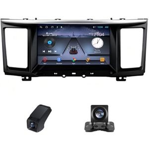 Autoradio geldt voor Nissan Pathfinder 4 R52 2012-2020,9 inch Touchscreen Navi met Wireless Carplay Android Auto 2 DIN Radio Android Bluetooth+Achteruitrijcamera/Stuurwielbediening(X1)
