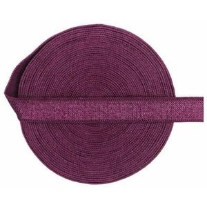 2 5 10 Yard 3/8"" 10mm Effen Glanzende Niet-vouwbare Elastische Spandex Satijnen Band Bh-band Hoofdband Jurk Naaikant Trim-Wine-2 Yards
