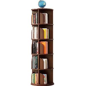 CLoxks Draaiende boekenkast, meerlagige roterende boekenplank, 360 ° draaibare boekenplank, voor kleine ruimte staande boekenkast slaapkamer, woonkamer, Den