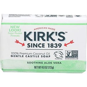 Originele Coco Castilië Bar Zeep, met Aloë Vera, 4 oz (113 g) - Kirk's