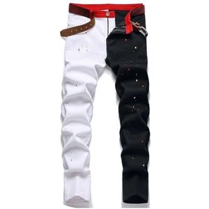 Normale Zomerjeans For Heren, Slim Fit Jeans Met Rechte Ritssluiting En Modieuze Knopen Met Meerdere Zakken For Heren, Thermische Broeken (Color : E, Size : S)