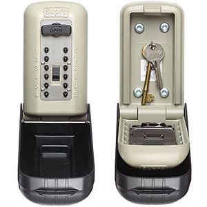 SUPRA C500 Pro Sleutelkluis - Hoge Beveiliging Politie Preferred Outdoor Aanvalbestendig Drukknop Wandgemonteerde Sleutelkluis. Vergrendeldoos voor sleutels, fobs, toegangskaarten