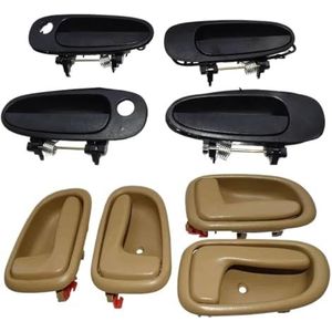 Auto Binnendeurhandvat Voor Geo Voor Prizm 1993-1997 69220-12160 69210-12160 69230-12140 69240-12140 6920612130 6920512130 Auto Deurgreep Cover(Beige Inner Outer BK)