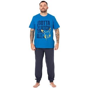 Pokemon - Pikachu - Pyjama - Blauw - Loungebroek en T-Shirt Set