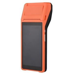Thermisch Printer Alles-in-één Draagbare PDA-printer Slimme POS-terminal Draadloze Draagbare Printers Intelligente Betaalterminalfunctie BT WiFi Duidelijk Snel(Orange)
