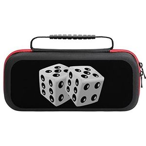 Dobbelstenen compatibel met Switch Carry Case Travel Beschermhoes Pouch met 20 Game Accessoires One Size