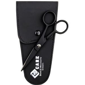 YSCARE Hoogwaardige baard- en snorschaar – professionele kapper van roestvrij staal (4,5 inch)