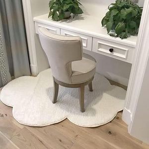 Gebiedsmatten for kinderen Wolkenvorm Baby Kruipmatten Tapijt Buiten & Binnen Vloer Pluche Zacht Antislip Kinderkamer Decoratiematten, Wit, 120×160CM(White,90x120CM)