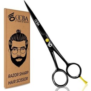 OCBA Professionele Kappersschaar Kapper Salon Shear Rvs Haar Knippen Schaar Voor Mannen En Vrouwen (6 inch zwart classic)