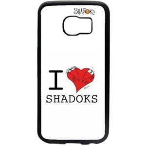 Hoesje voor Samsung Galaxy S6 Edge The Shadoks - I Love Shadoks - Zachte TPU Zwarte Hoesje