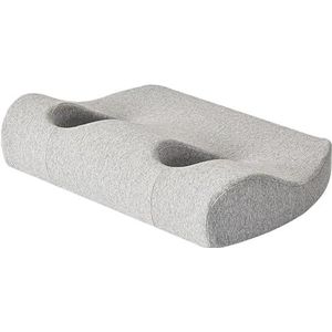 YeGang Kussen met oorgat om te slapen - oorpiercingkussens voor zijslapers, traagschuimkussen voor oorpijn om te slapen met oordopjes hoofdtelefoon (lichtgrijs)