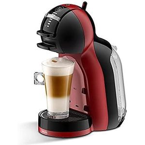 Krups NESCAFÉ Dolce Gusto Mini Me KP120H capsule koffiezetapparaat (voor warme en koude dranken, 15 bar pompdruk, automatische waterdosering, flow-stoptechnologie, 0,8 l watertank) rood/zwart